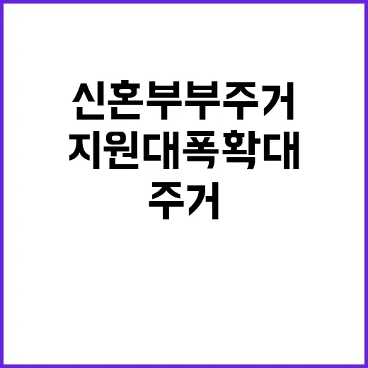 신혼부부 주거·자산…