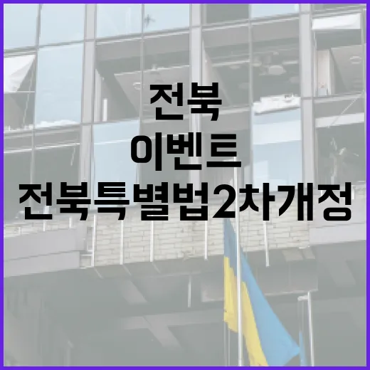 전북특별법 2차 개정 시행일 맞히기 이벤트