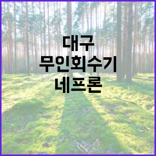 대구 네프론 무인회수기 사용법 완벽 안내