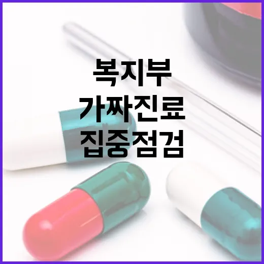 가짜진료·과잉처방 집중 점검 나선 복지부