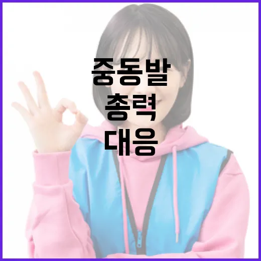 중동발 고용불안 확산, 정부 총력 대응 나선다