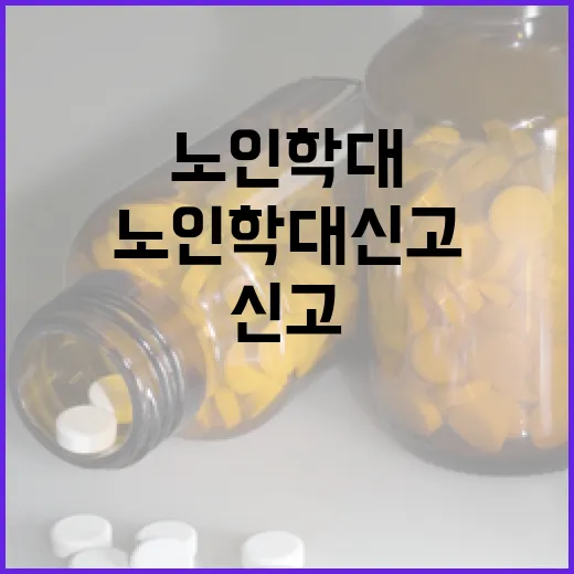 노인학대 신고 16.8% 증가, 보호 강화 시동
