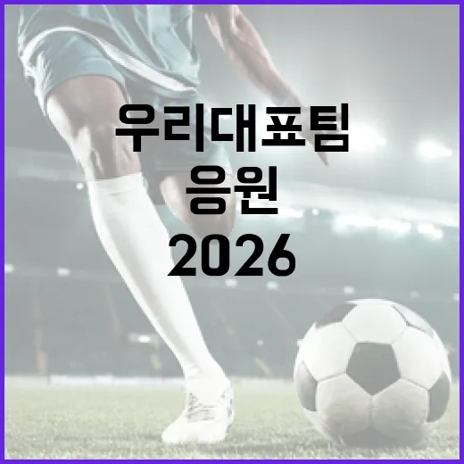 2026 월드컵 우리 대표팀 응원 열기