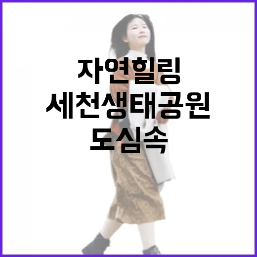 도심 속 자연 힐링 명소 세천생태공원 산책기