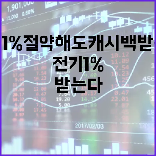 전기 1% 절약해도 캐시백 받는다