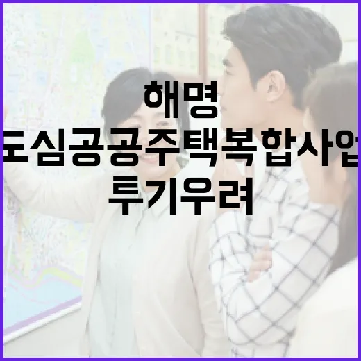 도심 공공주택 복합사업 투기 우려 해명