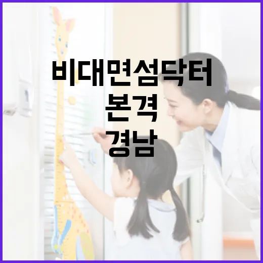 경남 비대면 섬닥터 사업 본격 시행