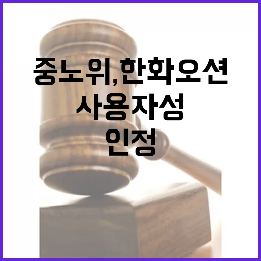 중노위, 한화오션 사용자성 인정과 교섭 의무