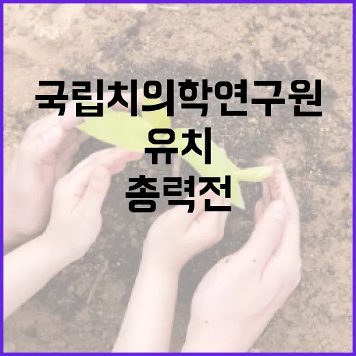 부산, 국립치의학연구원 유치 총력전