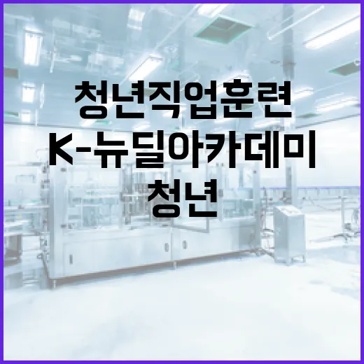 청년 직업훈련 K-뉴딜 아카데미 72개 선정