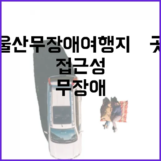 울산 무장애 여행지 4곳 접근성 점검