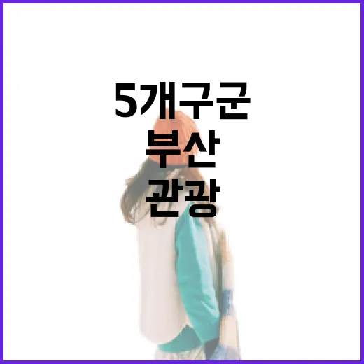 부산 5개 구군 특화관광 본격화