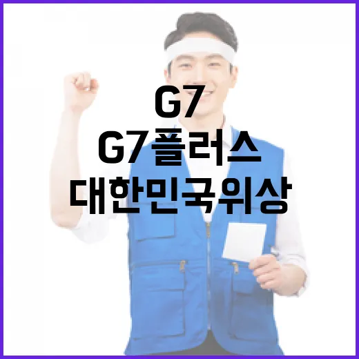 G7 플러스 대한민국 위상 확고히