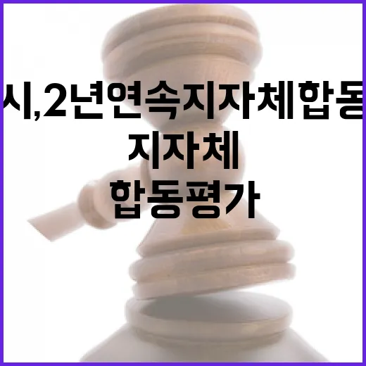 대구시, 2년 연속 지자체 합동평가 3위 쾌거