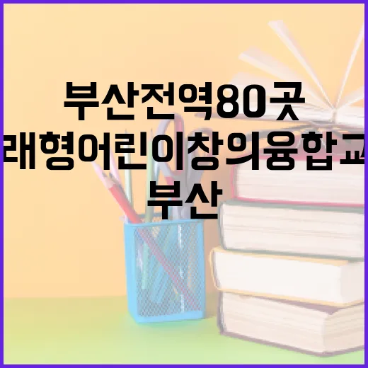 부산 전역 80곳서 미래형 어린이 창의융합교육 시작