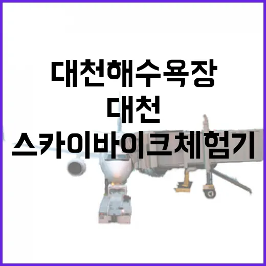 대천해수욕장 스카이바이크 체험기