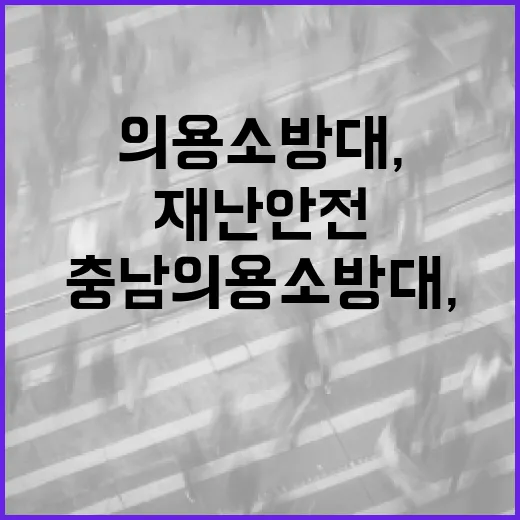충남 의용소방대, 여름철 재난안전 활동 강화