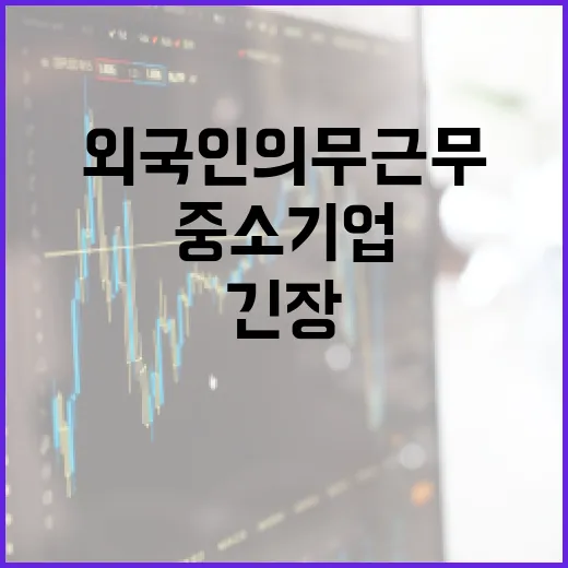 외국인 의무근무 단축에 중소기업 긴장