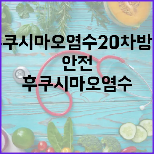 후쿠시마 오염수 20차 방류 종료와 안전관리 현황