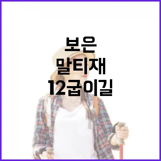 보은 12굽이길 말티재 전망대 드라이브 명소