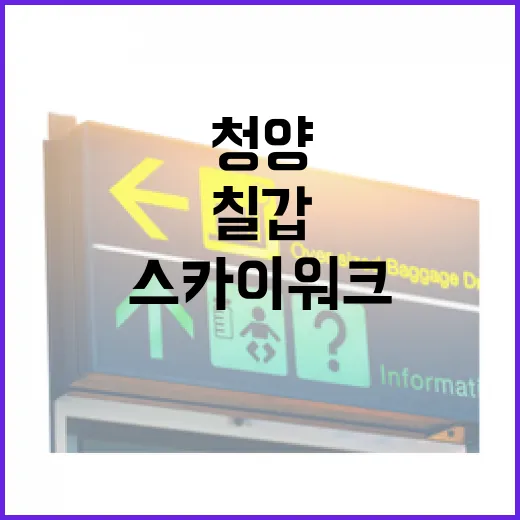 청양 스카이워크와 칠갑호의 절경