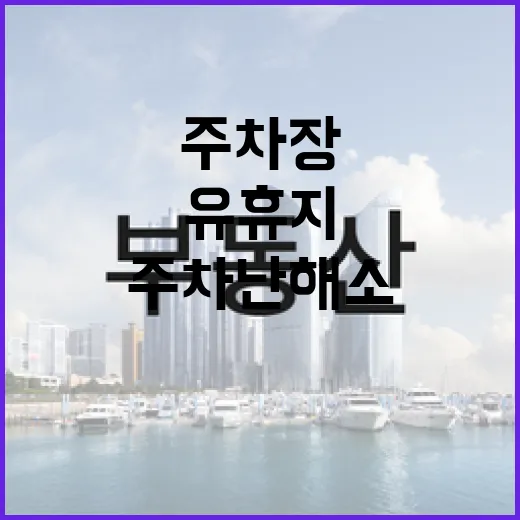 유휴지 주차장 전환으로 주차난 해소