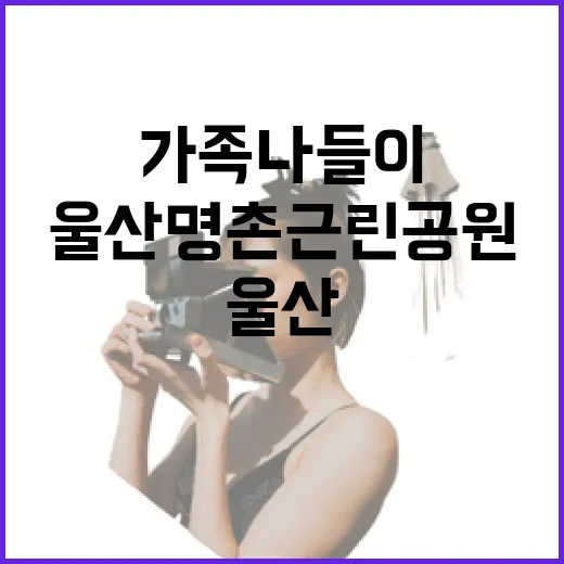 울산 명촌근린공원 가족 나들이 명소