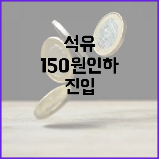 석유가격 150원 인하, 1800원대 진입 예고