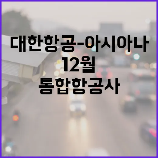 대한항공-아시아나 합병, 12월 통합항공사 출범 확정