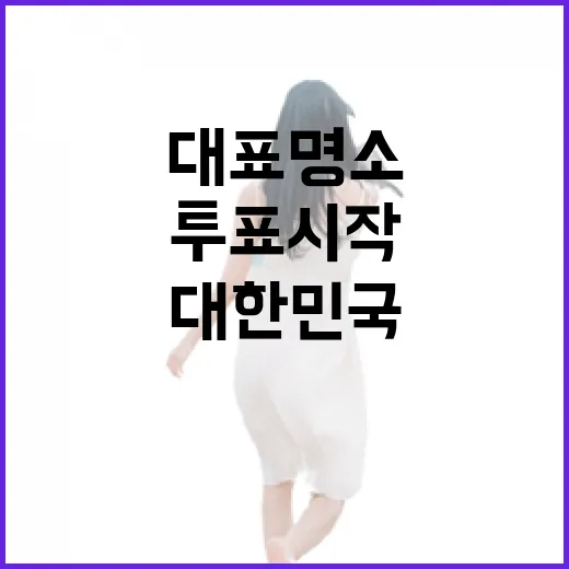 대한민국 대표 명소 선정 투표 시작