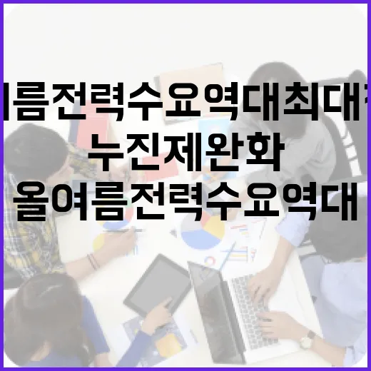 올여름 전력수요 역대 최대 전망, 누진제 완화로 대응