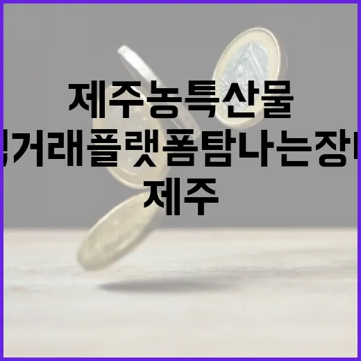 제주 농특산물 직거래 플랫폼 탐나는장터 출범