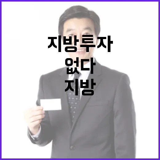 지방 투자 보조금, 아직 결정된 바 없다