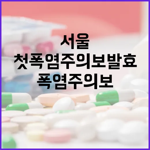 서울 첫 폭염주의보 발효, 시민 건강관리 필수