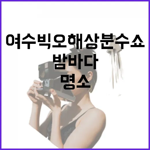 여수 빅오 해상분수쇼, 밤바다의 심쿵 명소