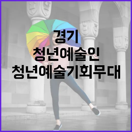 경기 청년예술 기회무대, 청년 예술인 무대 경험 지원