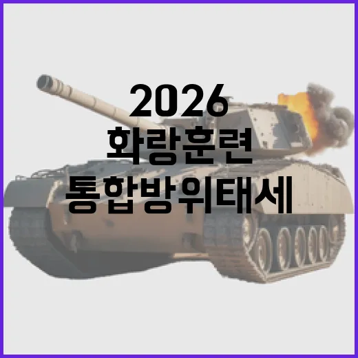 2026 울산·부산 화랑훈련, 통합방위태세 강화
