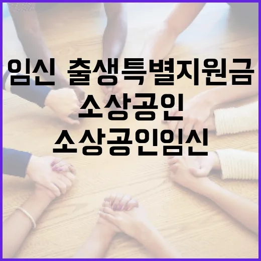 소상공인 임신·출생 특별지원금 신청 시작