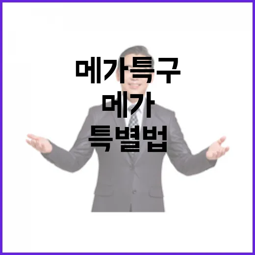 메가특구특별법 구체안 아직 미정