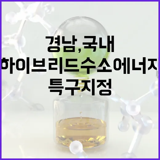 경남, 국내 첫 하이브리드 수소에너지 특구 지정