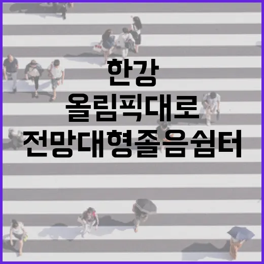 한강 전망대형 졸음쉼터 올림픽대로 개장