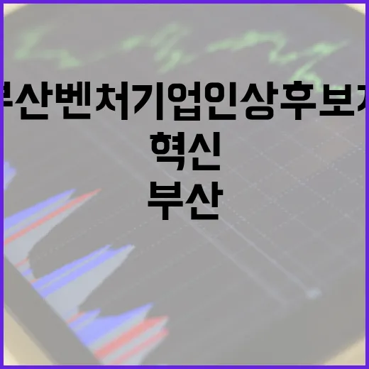 부산벤처기업인상 후보자 모집, 혁신 리더 발굴 나서