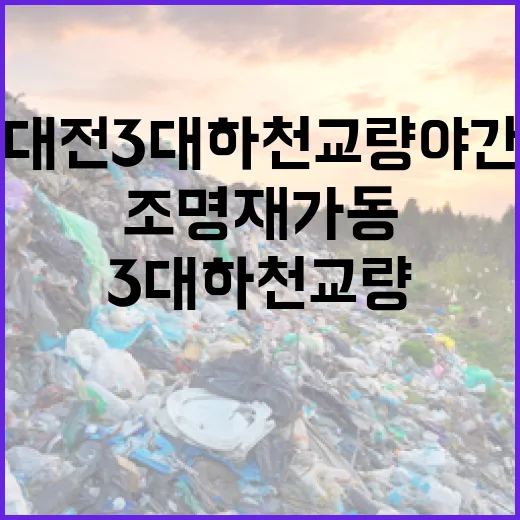 대전 3대 하천 교량 야간조명 재가동