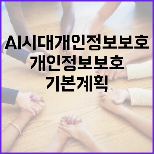 AI 시대 개인정보 보호, 3차 기본계획 발표