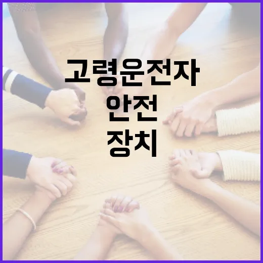 고령 운전자 안전장치 지원 시작
