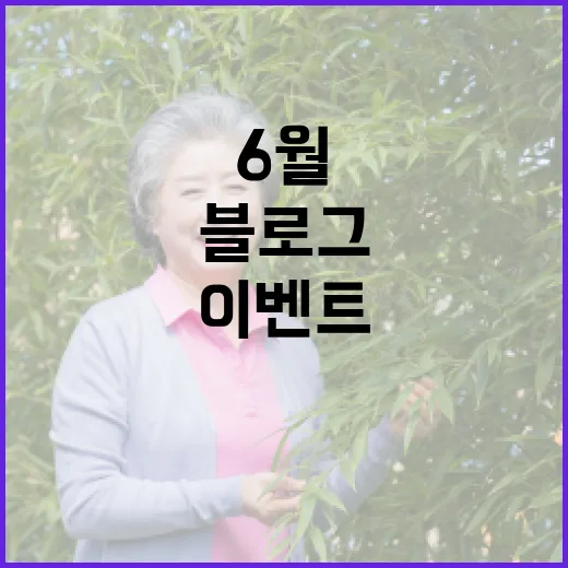 6월 부산시 블로그 소통 이벤트 당첨자 발표