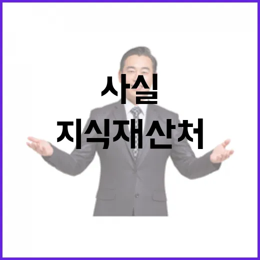 지식재산처 AI 증류법 개정 착수 사실무근