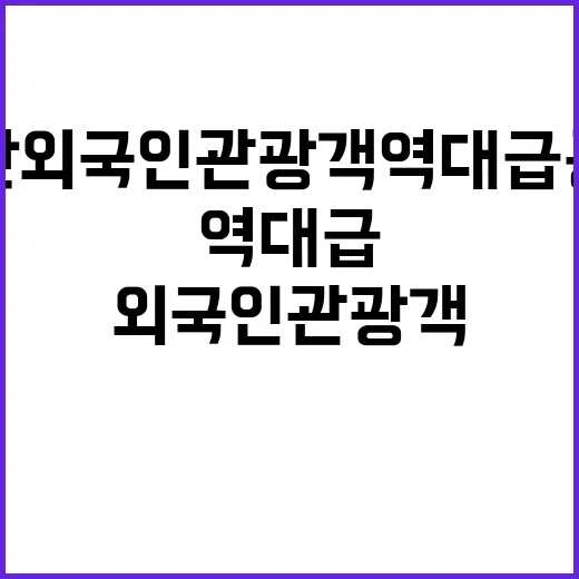 부산 외국인 관광객 역대급 증가