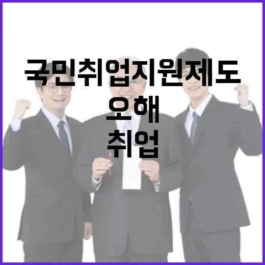 국민취업지원제도 실태와 오해 바로잡기