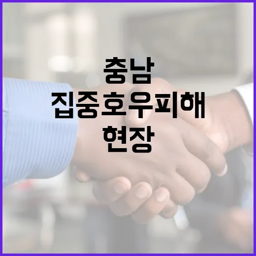 충남 집중호우 피해 긴급 점검 현장